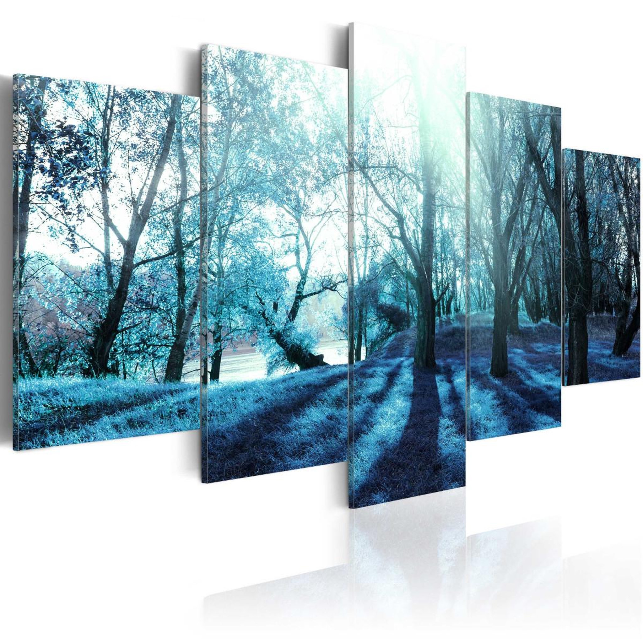 Paris Prix Tableau imprimé  blue glade. Coloris disponibles : Multicolore