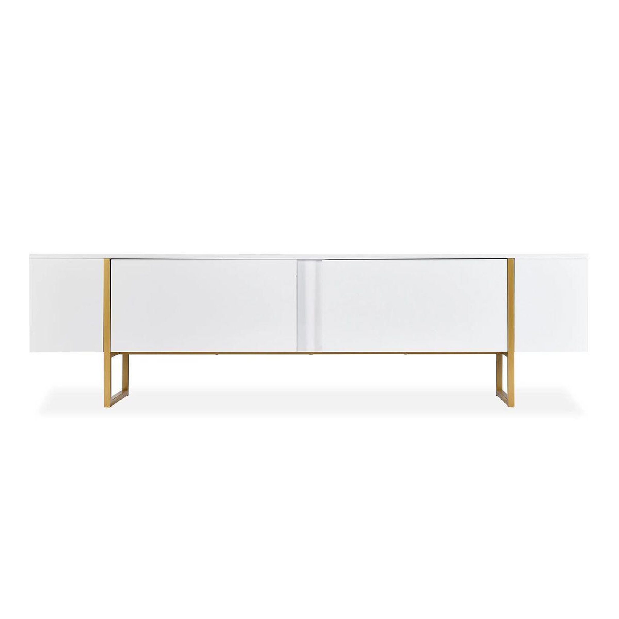 Paris Prix Meuble tv 2 portes  valentin  180cm blanc & or