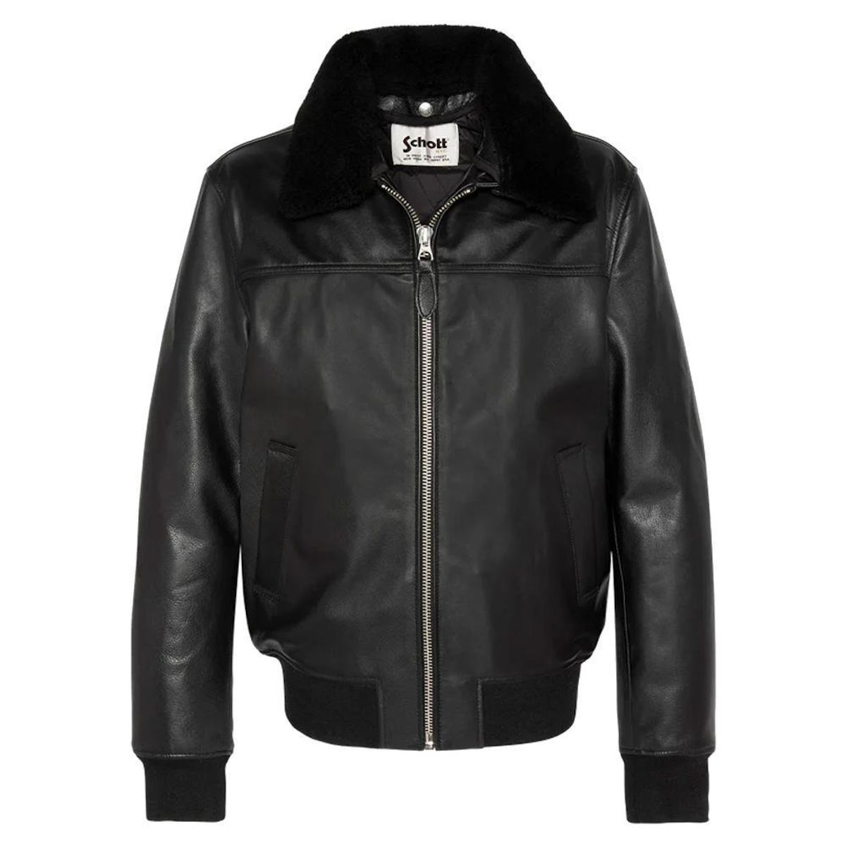 Schott Veste en Cuir  Homme Schott Flight