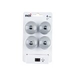 CENTRALE BRICO Lot de 4 boutons de meuble Boule gris porcelaine H.38 x l.40 x P.40 mm