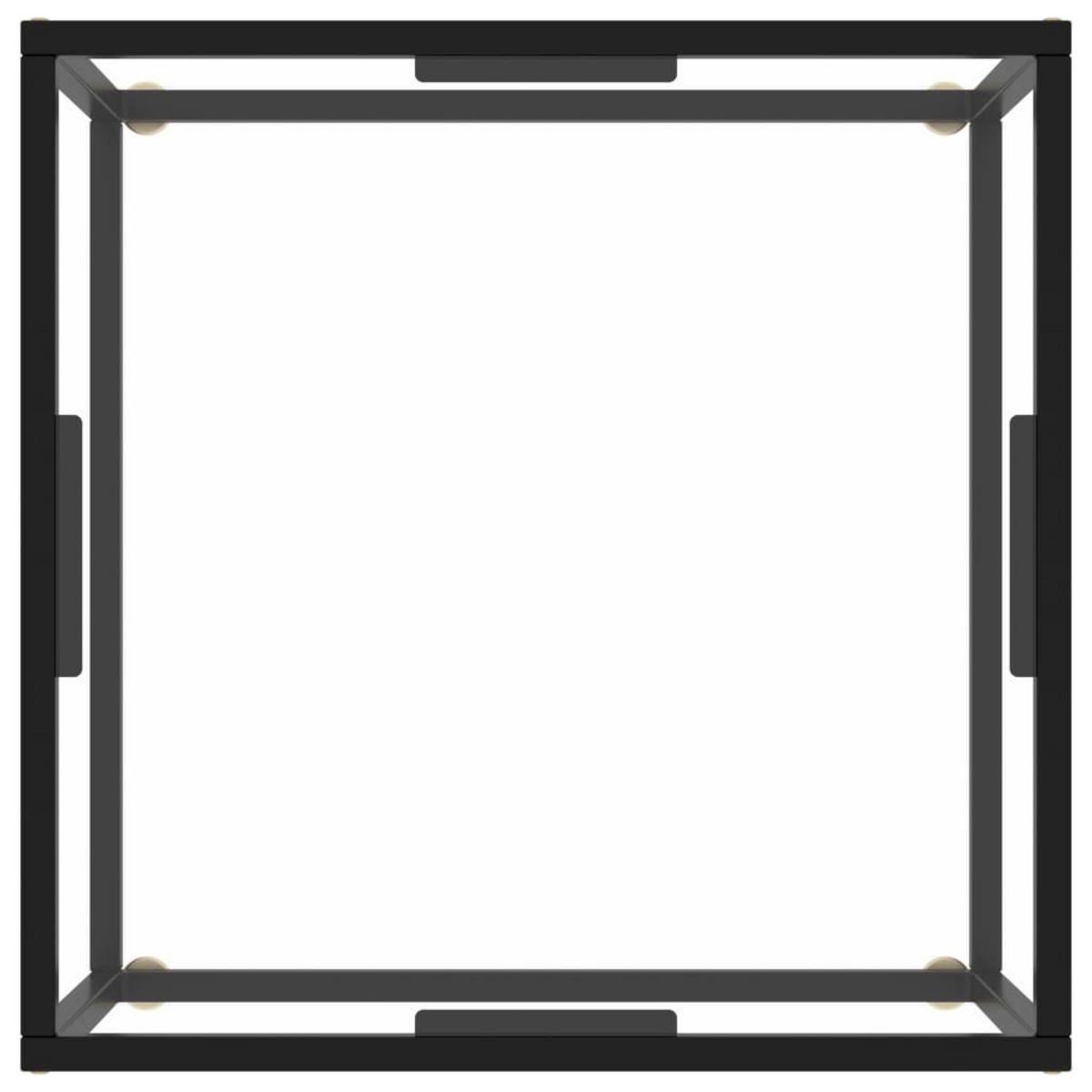 VIDAXL Table basse Noir avec verre trempe 60x60x35 cm