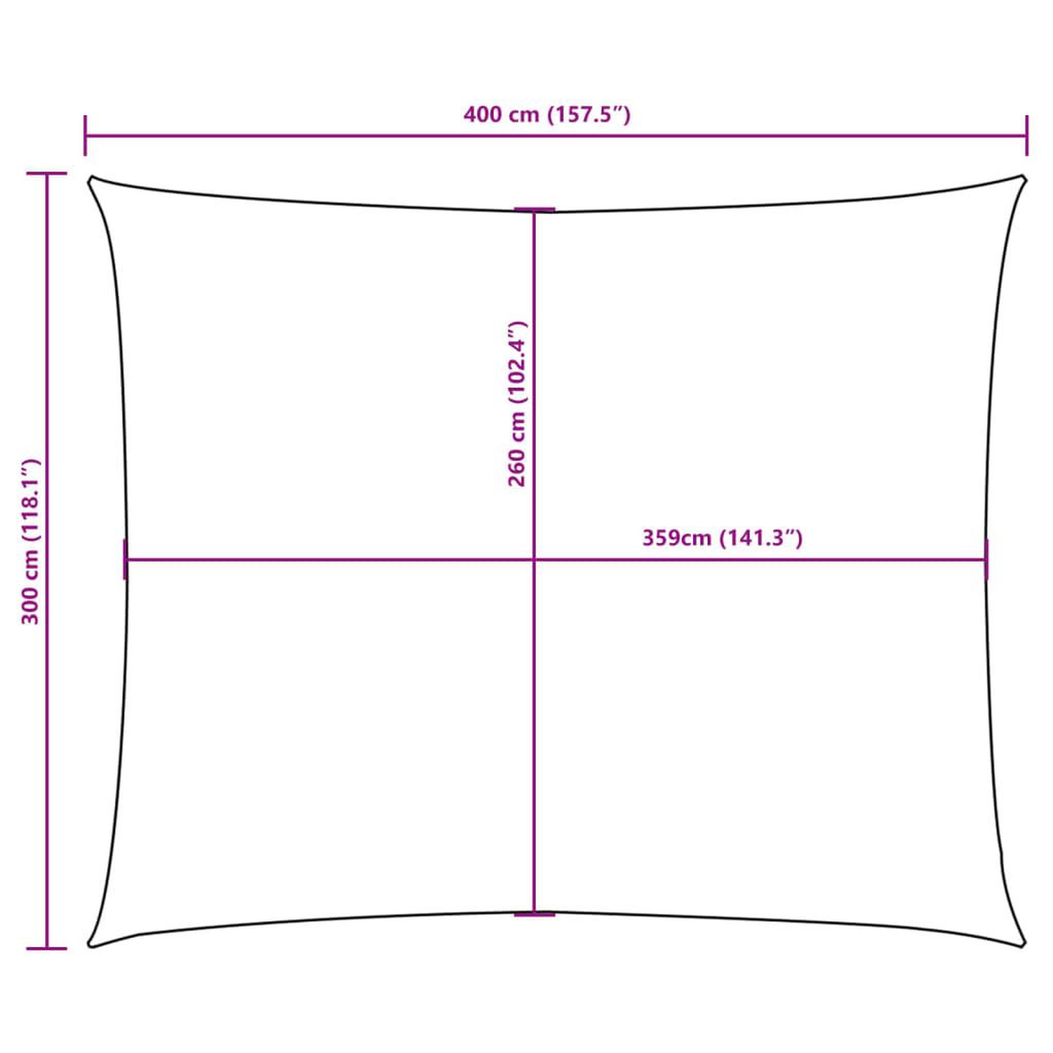 Voir la diapositive 6 : VIDAXL Voile de parasol tissu oxford rectangulaire 3x4 m creme