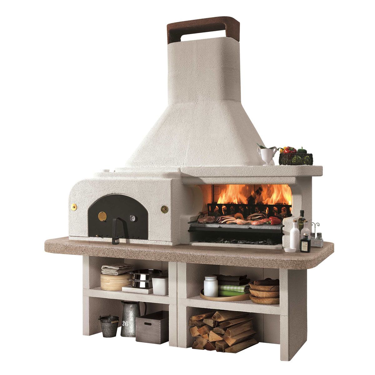 PALAZZETTI Combiné four barbecue pierre GARGANO 3