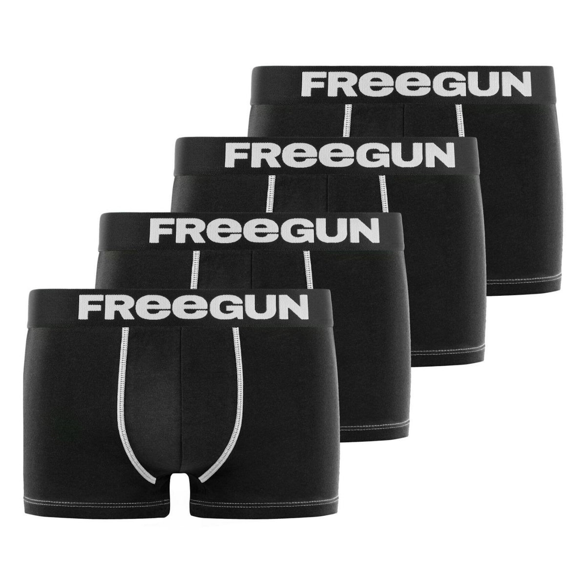 FREEGUN Lot de 4 Boxers homme microfibre