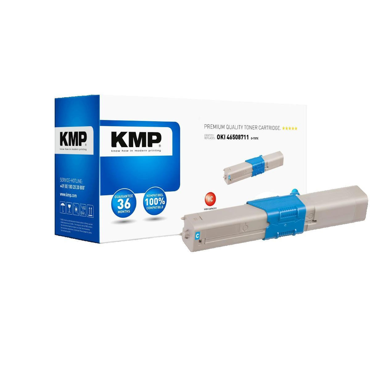 Oki Cartouche de toner KMP O-T57X cyan