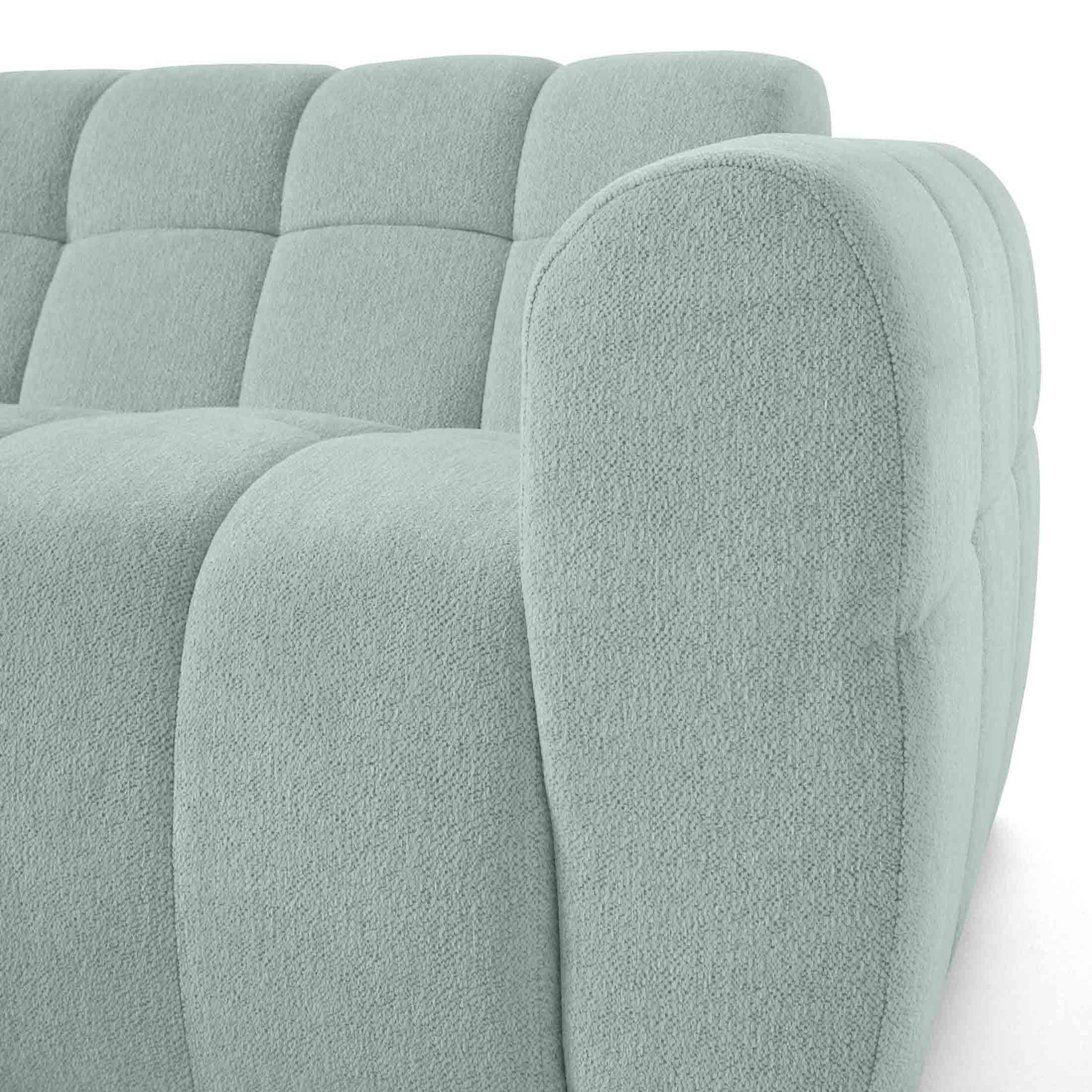 Voir la diapositive 5 : LISA DESIGN Ray - canapé d'angle gauche - 4 places - en tissu texturé