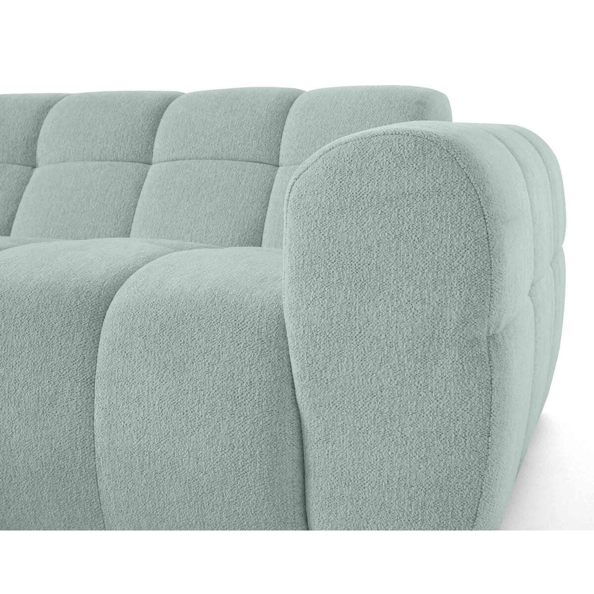 LISA DESIGN Ray - canapé d'angle gauche - 4 places - en tissu texturé