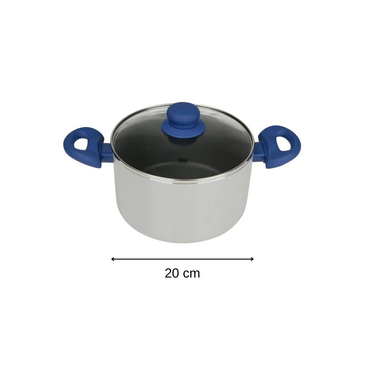 TASTY Faitout avec dosage d'huile et couvercle 20 cm Tasty Casserole