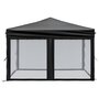 Voir la diapositive 4 : VIDAXL Tente de reception pliable avec parois Noir 3x3 m