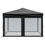 Voir la diapositive 4 : VIDAXL Tente de reception pliable avec parois Noir 3x3 m