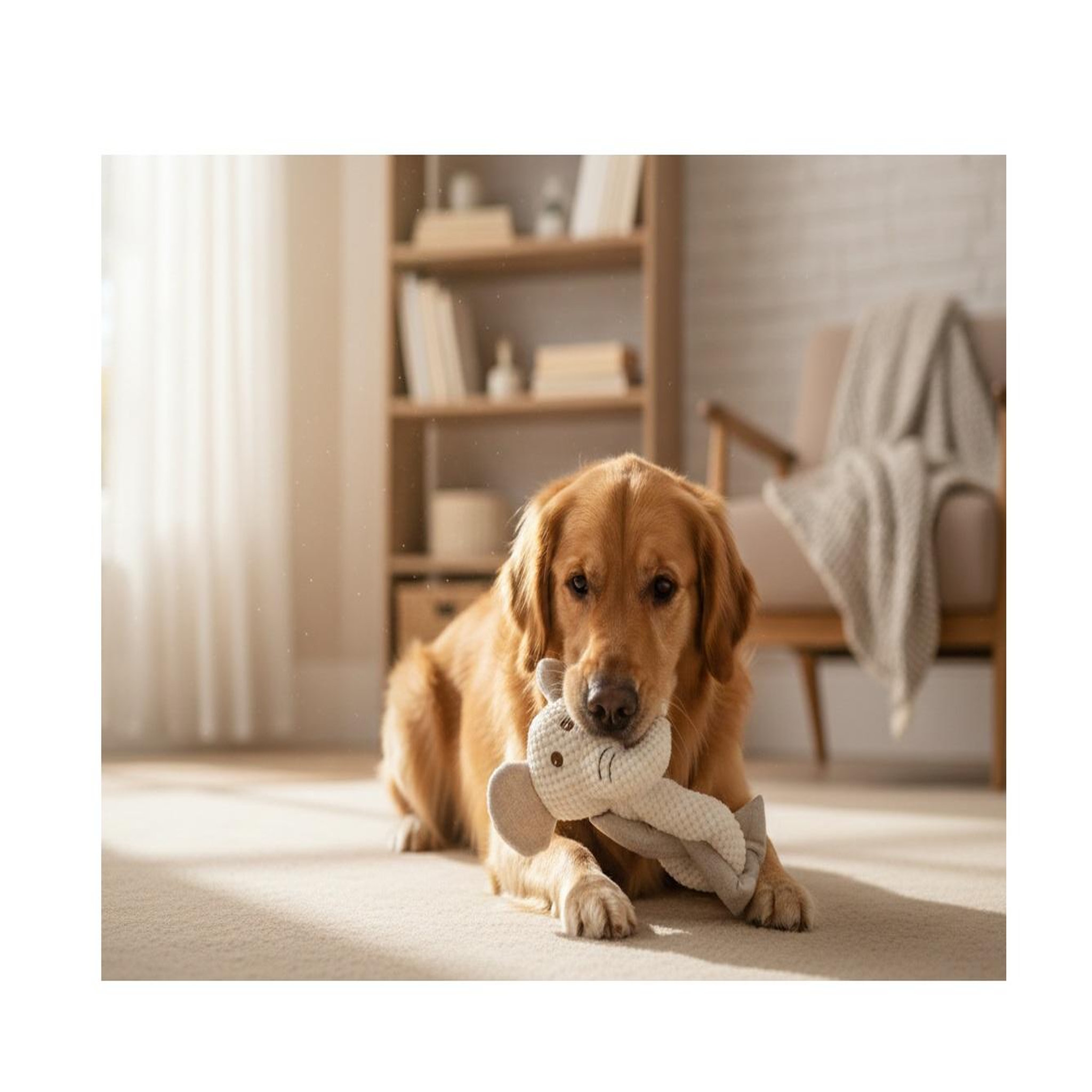 Voir la diapositive 3 : Eden Peluche éléphant pour chien design et moderne