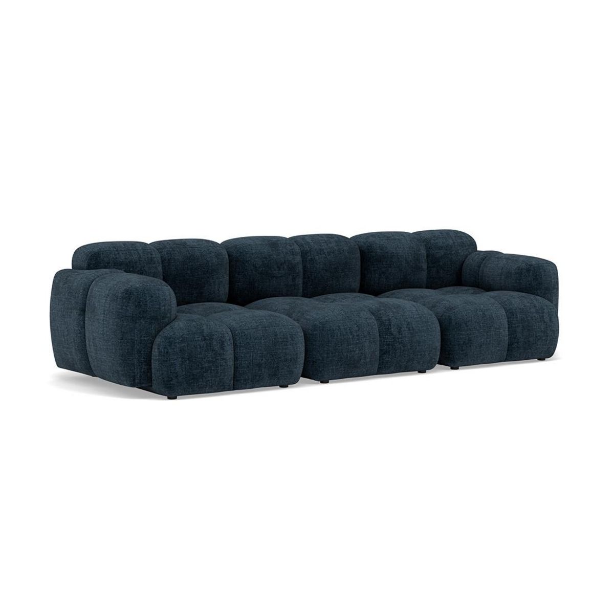 LISA DESIGN Grace - canapé modulable 3 places en velours texturé