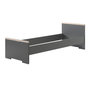 Voir la diapositive 3 : Paris Prix Pack - Lit Enfant & Chevet  London  90x200cm Anthracite