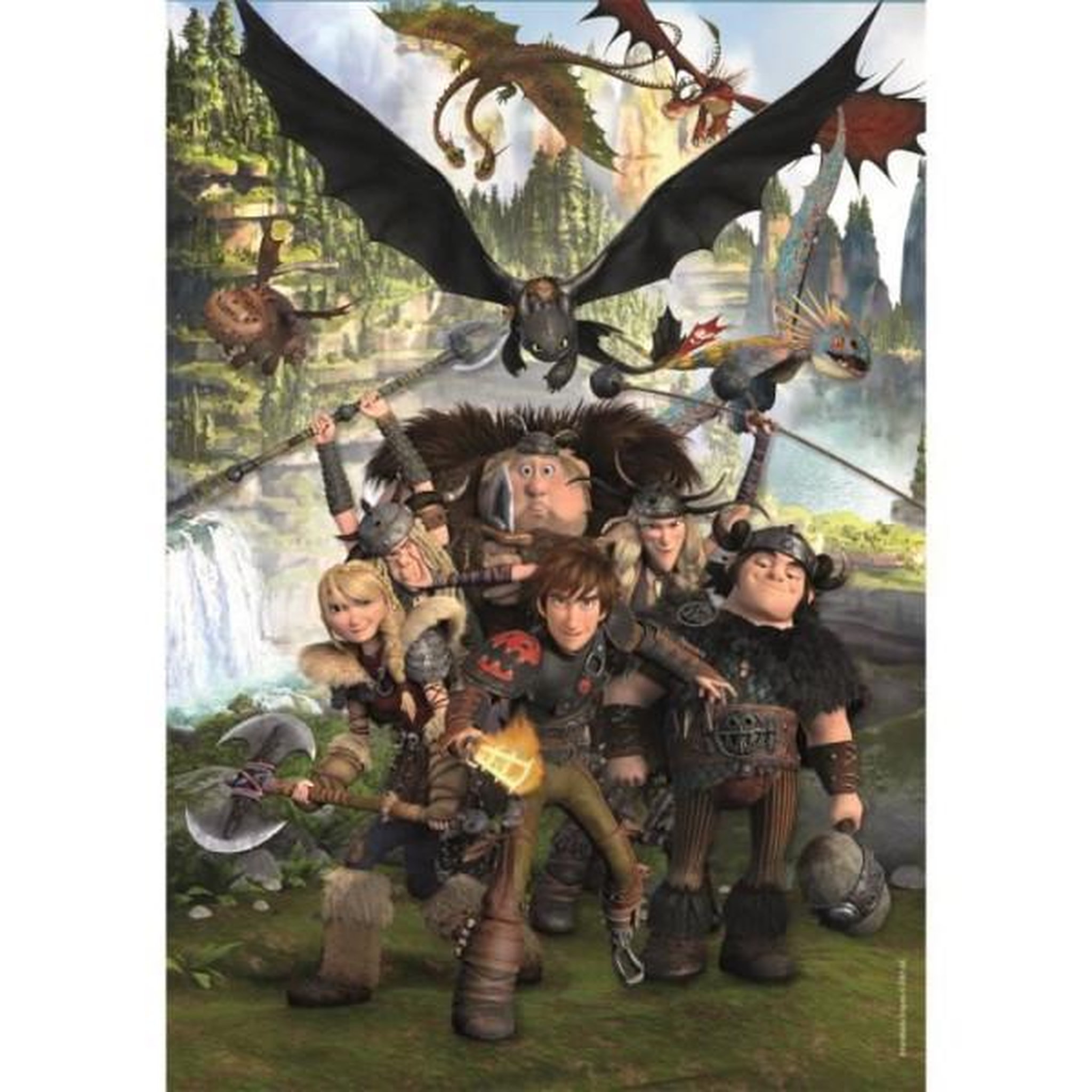 Voir la diapositive 2 : CLEMENTONI Clementoni - 180 pieces super - dragons
