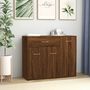 Voir la diapositive 1 : VIDAXL Buffet Chene marron 88x30x70 cm Bois d'ingenierie
