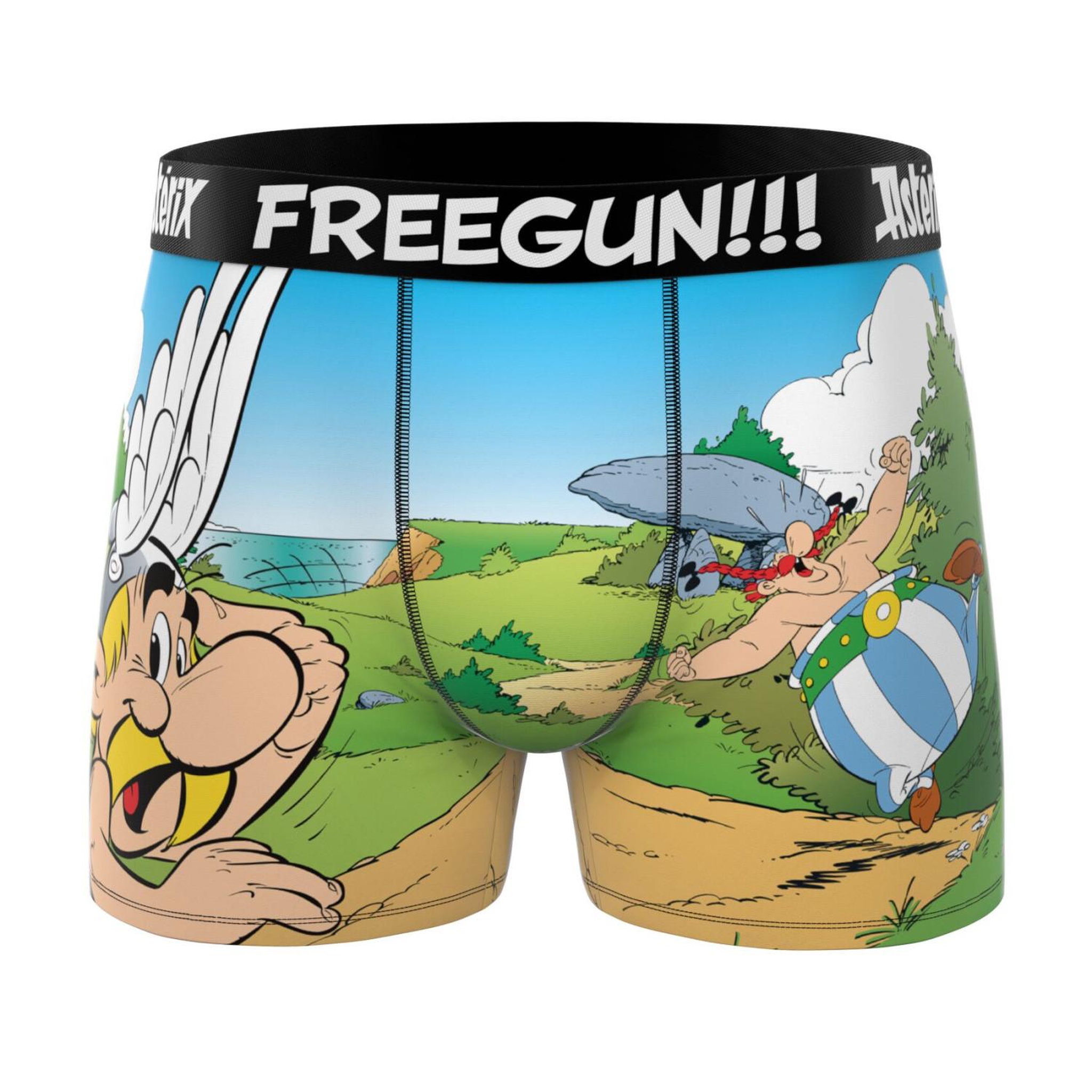 Voir la diapositive 4 : FREEGUN Lot de 3 boxers enfant Asterix
