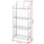 Voir la diapositive 5 : VIDAXL Support pour plantes Carre Blanc