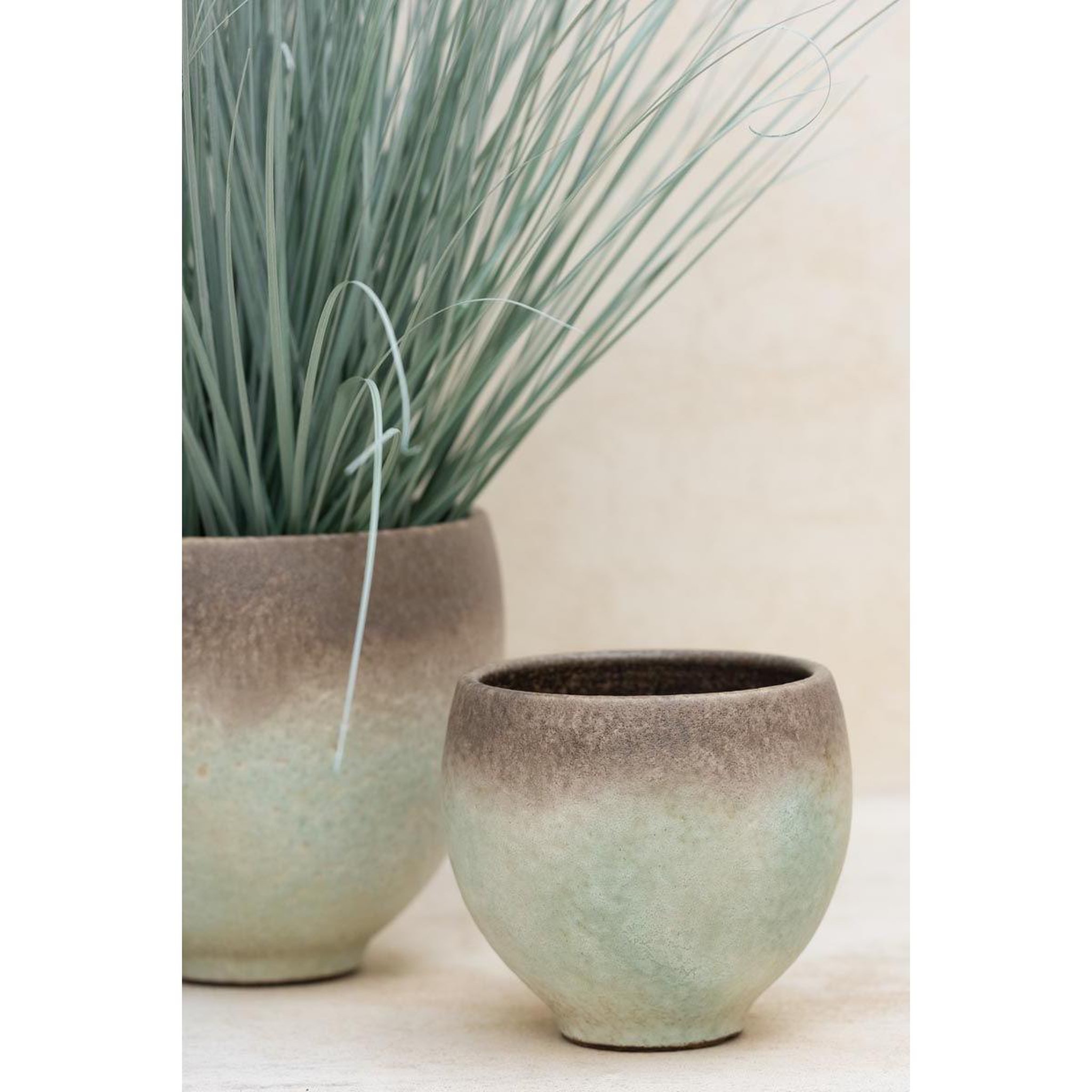 Voir la diapositive 3 : J-LINE Cache-pot en céramique  nice  22cm multicolore