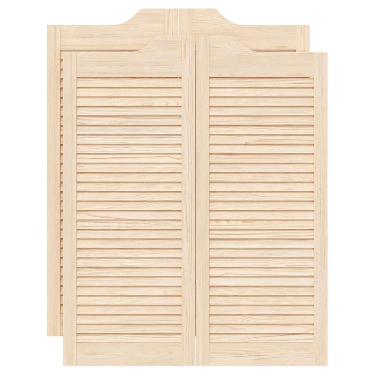 VIDAXL Portes battantes a persiennes 2paire 100x80 cm bois massif Pin