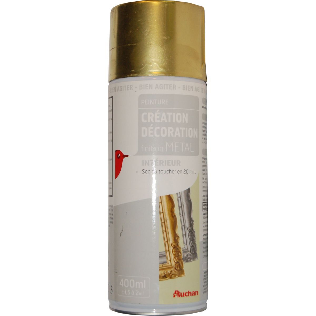 Nespoli Peinture en aerosol effet brillant couleur or jaune 