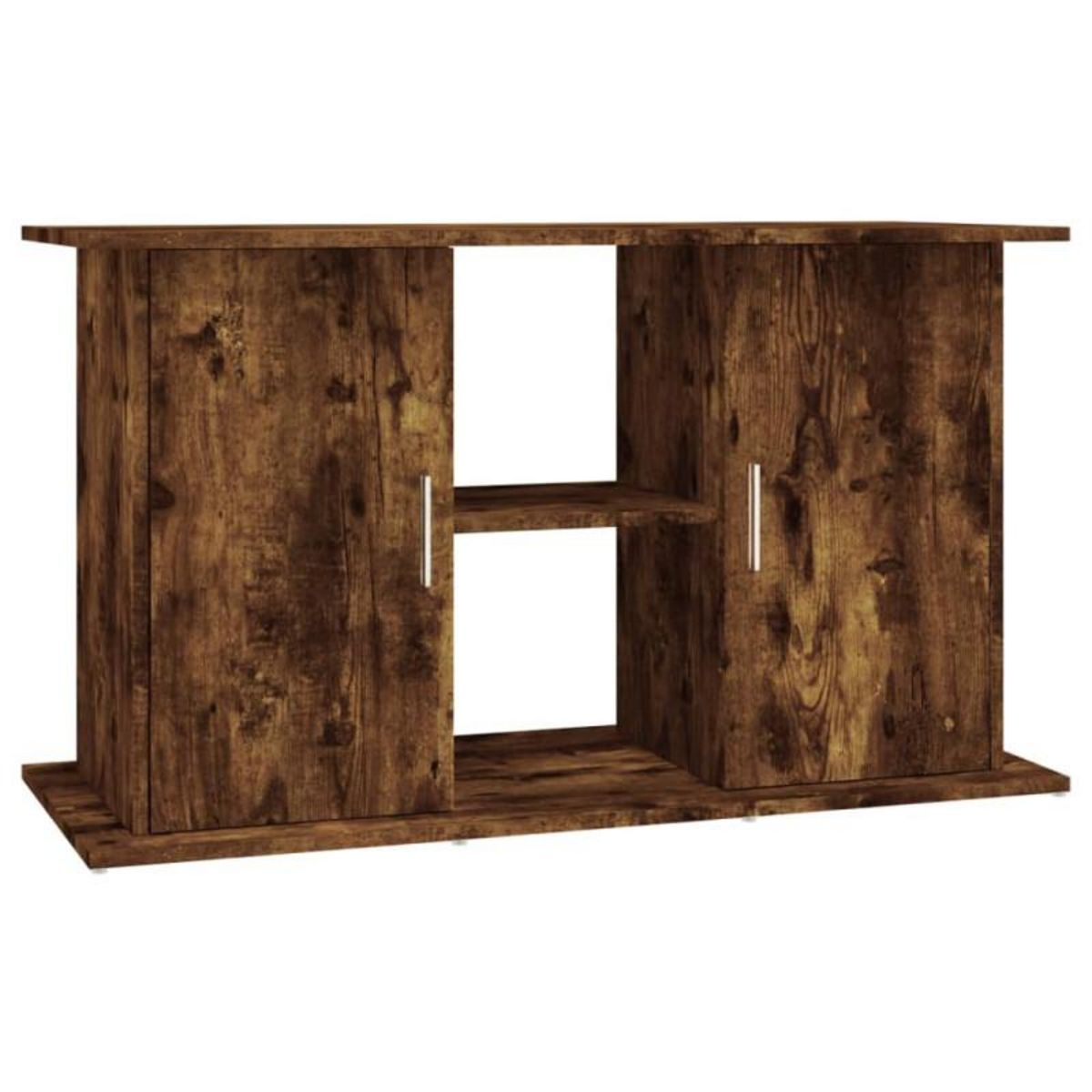 VIDAXL Support pour aquarium chêne fumé 101x41x58 cm bois d ingénierie