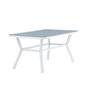 Voir la diapositive 3 : Paris Prix Table de Jardin  Virya  160cm Blanc & Gris