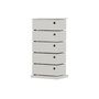 Voir la diapositive 2 : Paris Prix Meuble de Rangement 5 Tiroirs  San Carlos  72cm Blanc