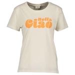 JACQUELINE DE YONG T shirt Ecru/Orange Femme JDY 15311702. Coloris disponibles : Beige