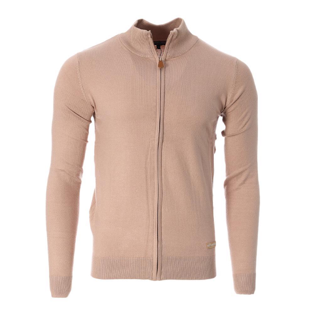Pull Zippé Beige Homme Best Mountain 05-BEI