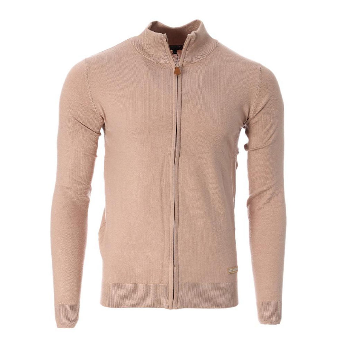 Best Mountain Pull Zippé Beige Homme Best Mountain 05-BEI