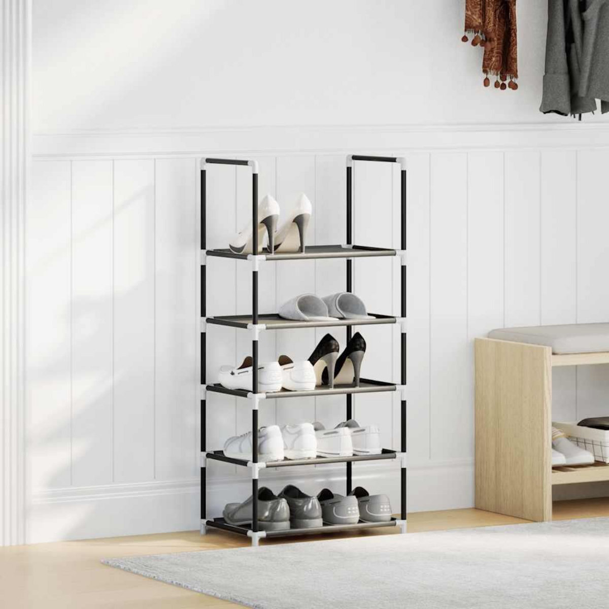 VIDAXL Etagere a chaussures 5 niveaux 44x28x94 cm tissu non-tisse
