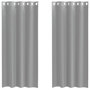 Voir la diapositive 2 : VIDAXL Rideaux en voile avec œillets 2 pcs gris clair 140x245 cm