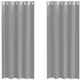 Voir la diapositive 2 : VIDAXL Rideaux en voile avec œillets 2 pcs gris clair 140x245 cm