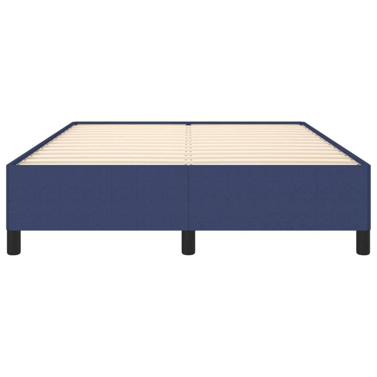 VIDAXL Cadre de lit sans matelas bleu 140x200 cm tissu