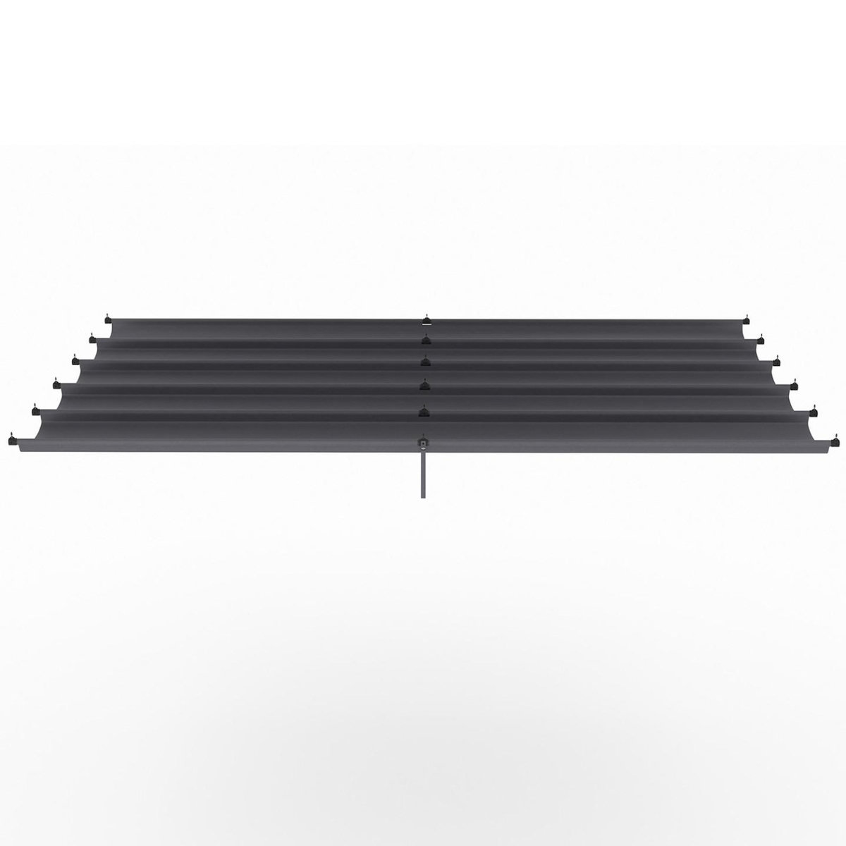 ID MARKET Toit rétractable de rechange gris anthracite pour pergola toit rétractable 3x4 M