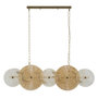 Voir la diapositive 1 : Paris Prix Plafonnier Design  Osaka  100cm Or & Transparent