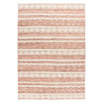 Paris Prix Tapis Bohème Fait à la Main  Bohist II  Rose & Crème. Coloris disponibles : Rose