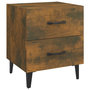 Voir la diapositive 5 : VIDAXL Tables de chevet 2 pcs Chene fume 40x35x47,5 cm