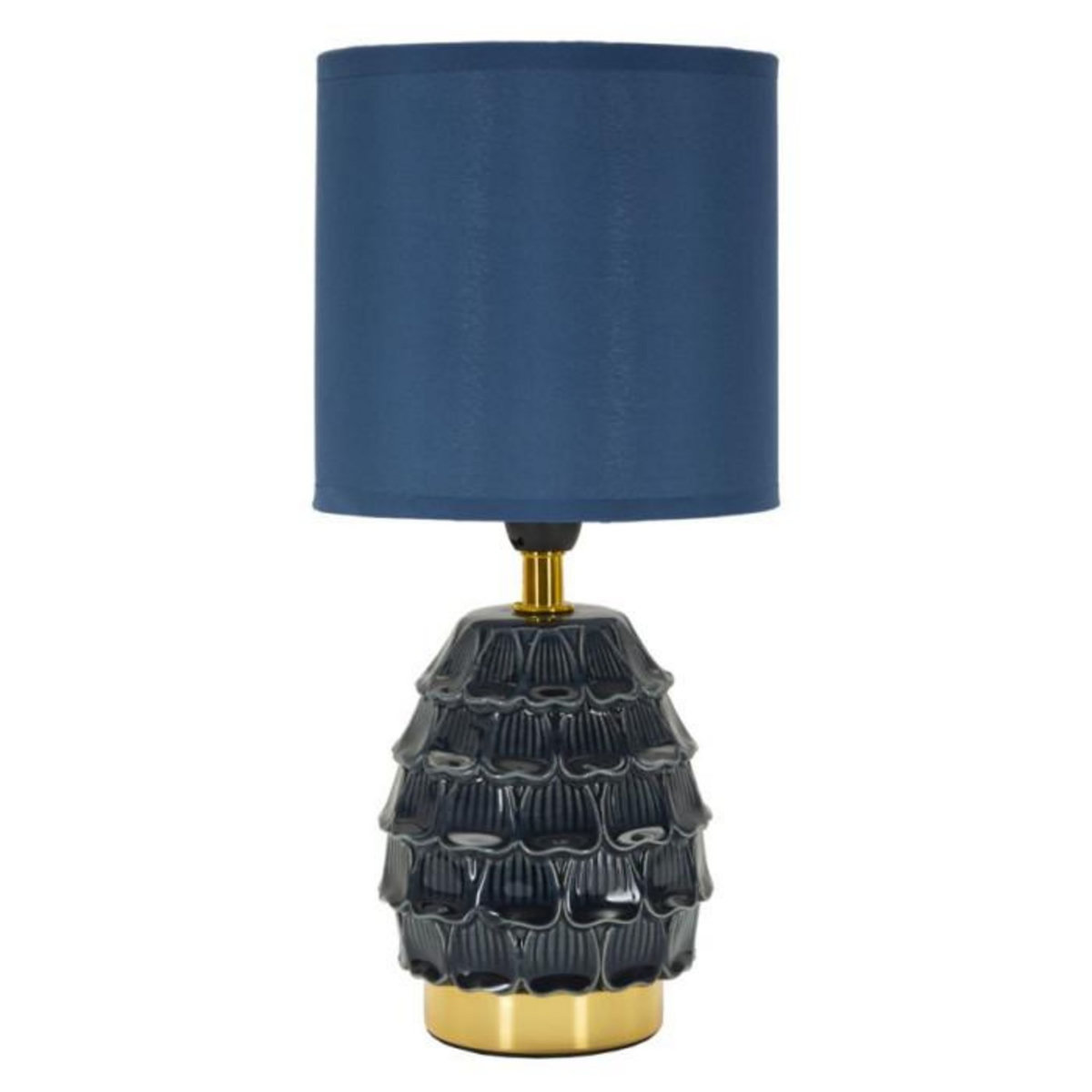 Paris Prix Lampe à Poser en Céramique  Pigny  30cm Bleu