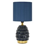 Paris Prix Lampe à Poser en Céramique  Pigny  30cm Bleu