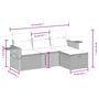 Voir la diapositive 4 : VIDAXL Salon de jardin 4 pcs avec coussins marron resine tressee