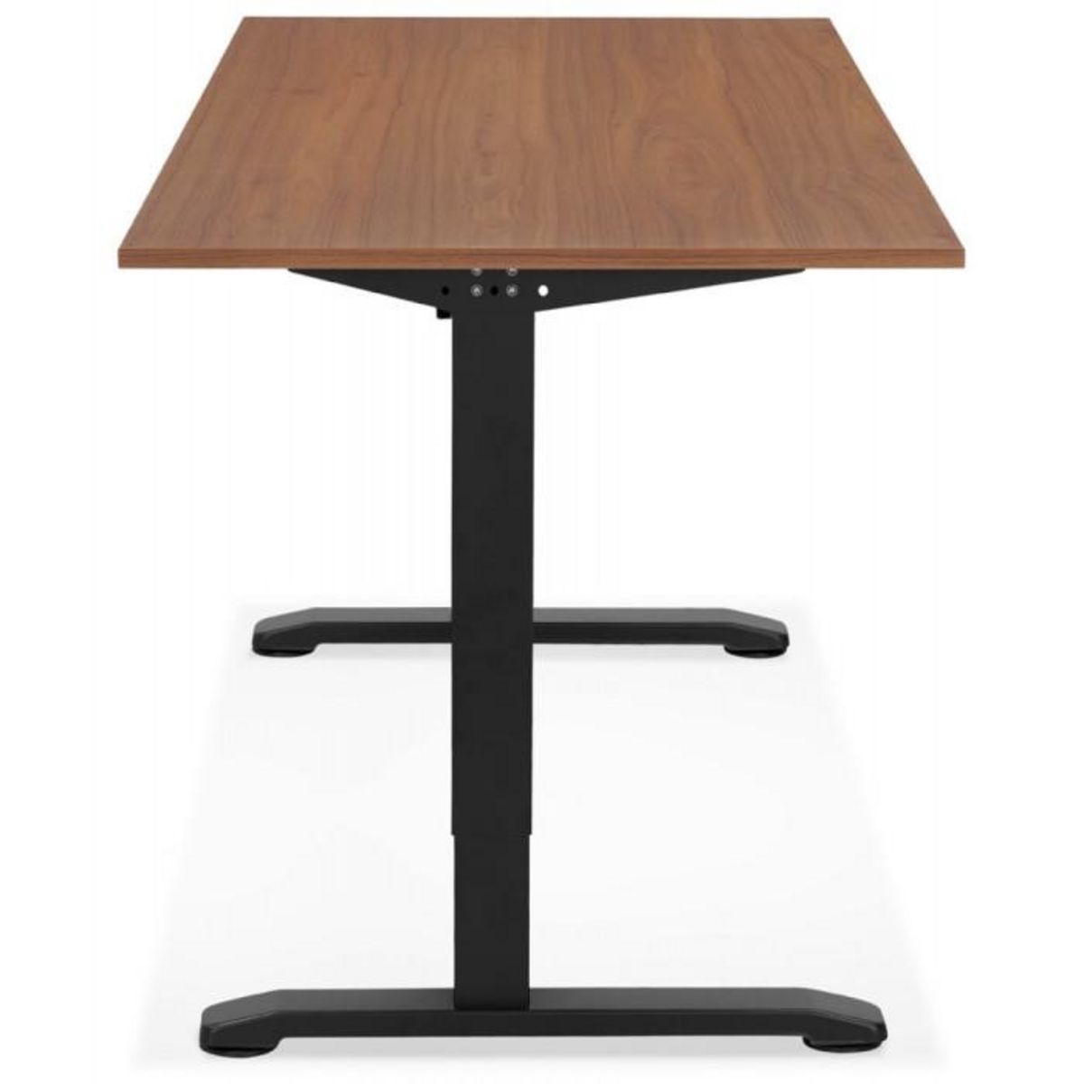 Paris Prix Bureau Hauteur Réglable  Mathew  160cm Noir & Noyer