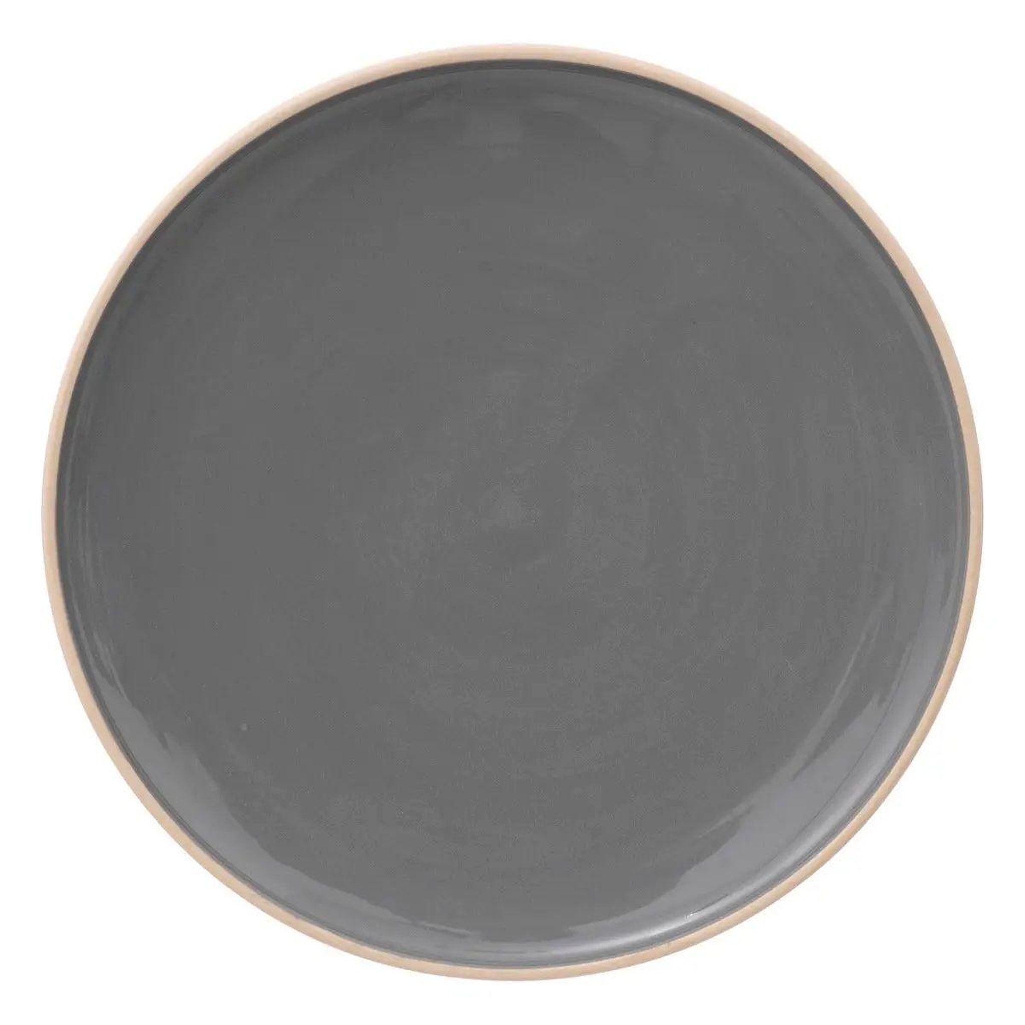 Voir la diapositive 1 : SECRET DE GOURMET Lot de 6 assiettes plates  asma  27cm gris