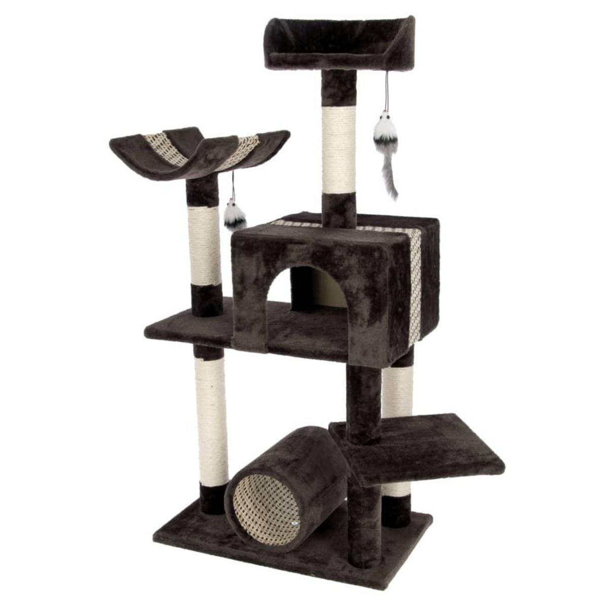 KERBL Kerbl Arbre a chat Safari Big 122 cm Marron fonce