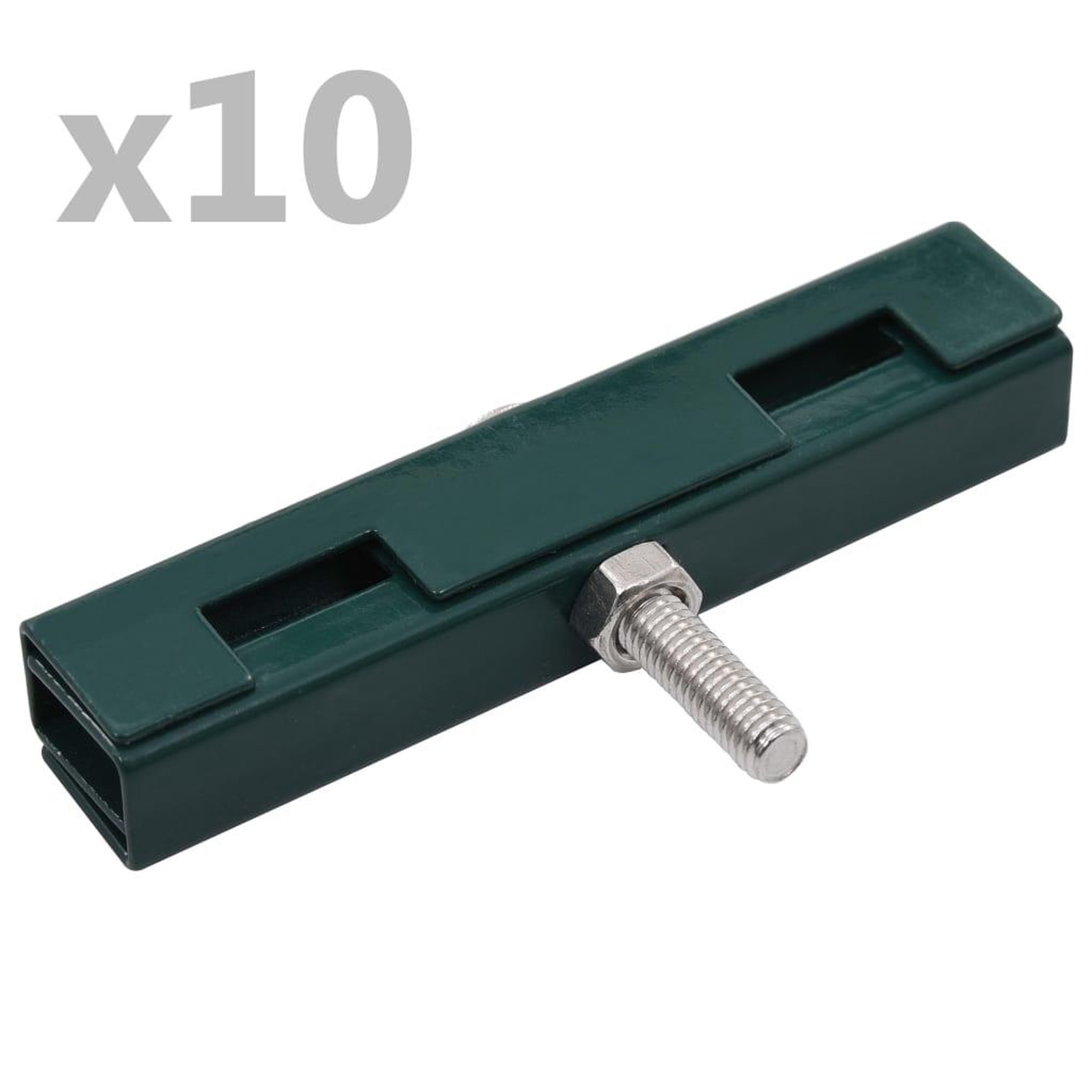 Voir la diapositive 1 : VIDAXL Ensemble de 10 connecteurs de tapis en U de jardin Vert