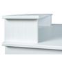 Voir la diapositive 7 : Bureau enfant en Pin massif vernis blanc MATHILDA