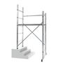 Voir la diapositive 3 : HAILO Echafaudage roulant d'escalier 3m en aluminium - HOBBYSTEP H3