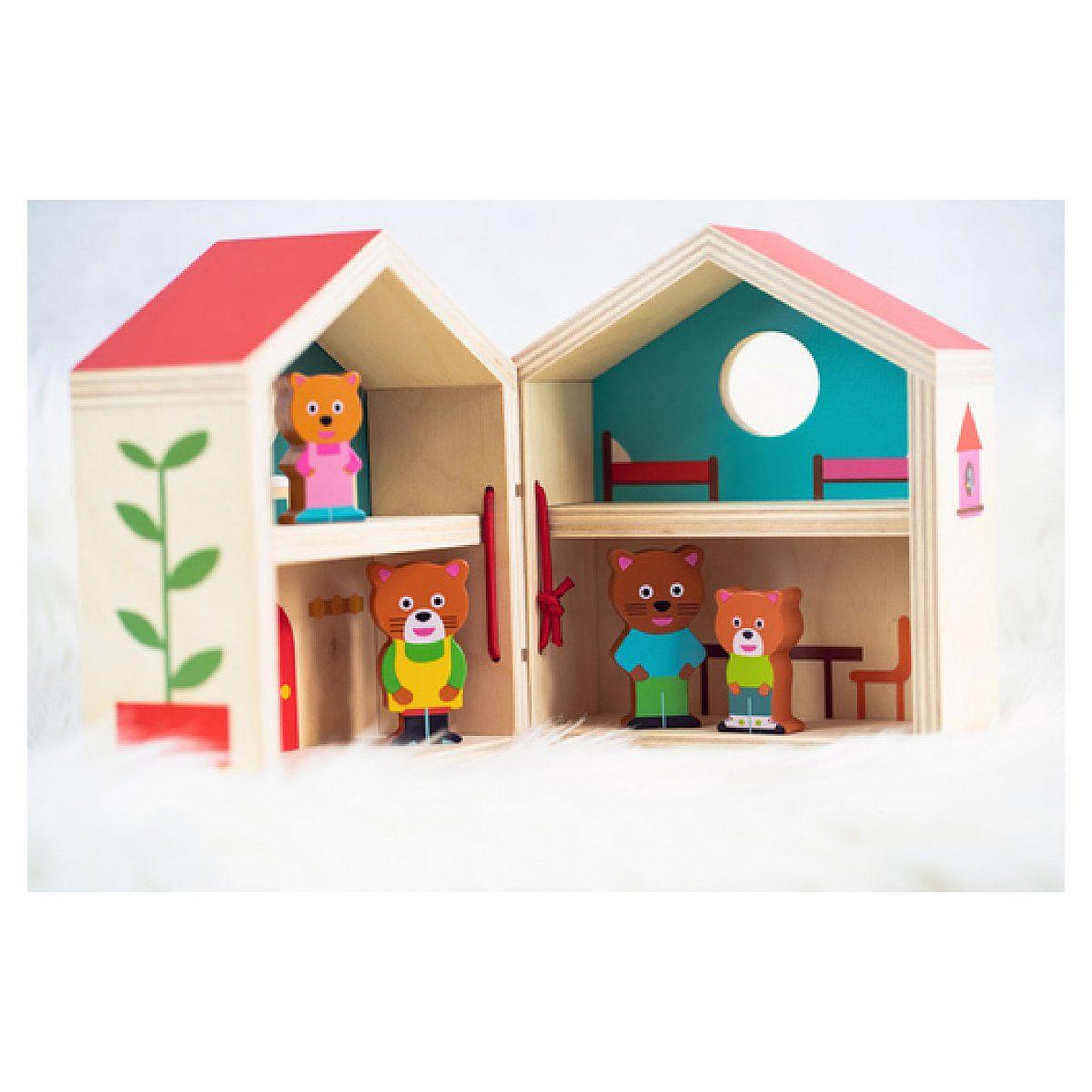 Voir la diapositive 3 : Djeco Maison de poupee en bois
