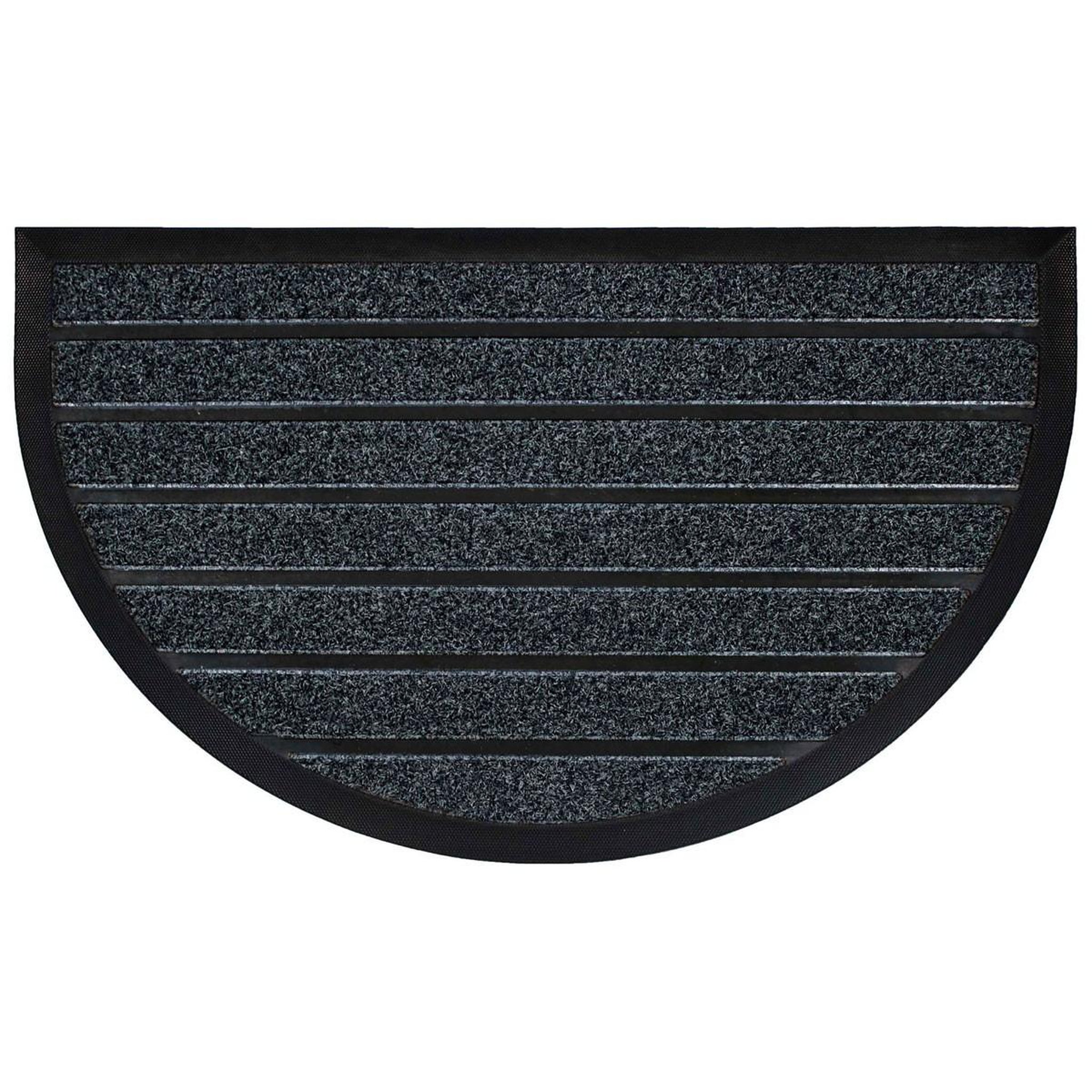Douceur d'Intérieur Tapis d'Entrée Demi-Lune  Marco  45x75cm Gris