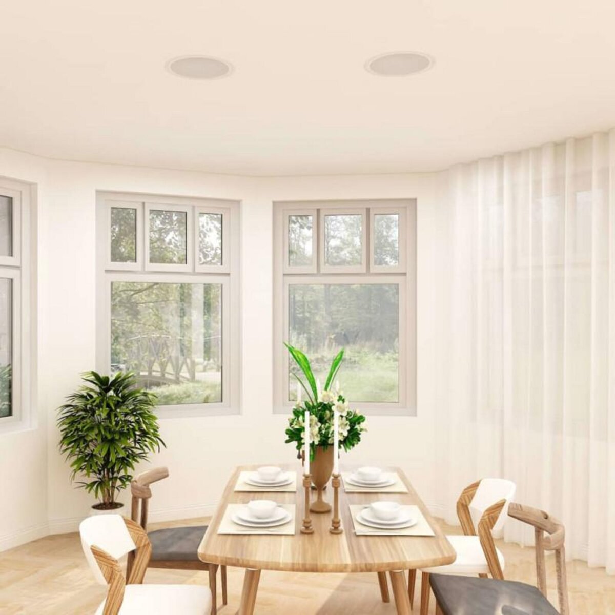 VIDAXL Haut parleurs muraux et de plafond intégrés tweeter 2 pcs 360 W